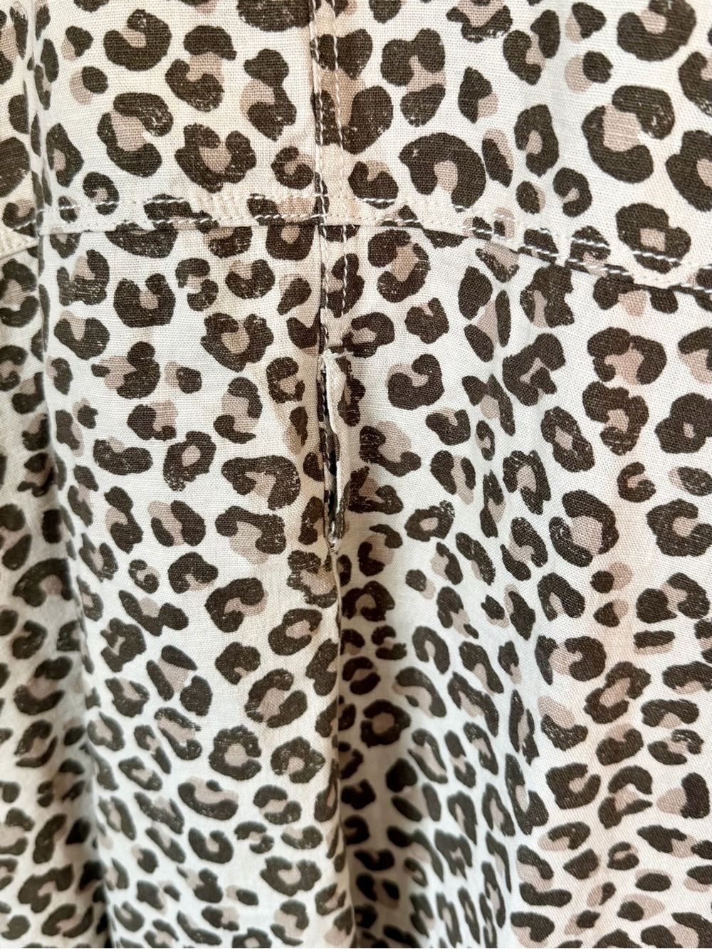 Caslon Leopard-Print Jacket with Waist Tie - Size: Medium - Picture 5 of 7